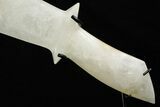 Polished Quartz Crystal Sword with Metal Stand #379928-5
